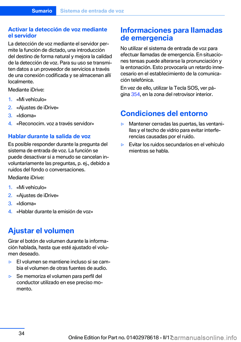 BMW 7 SERIES 2018  Manuales de Empleo (in Spanish) �A�c�t�i�v�a�r��l�a��d�e�t�e�c�c�i�