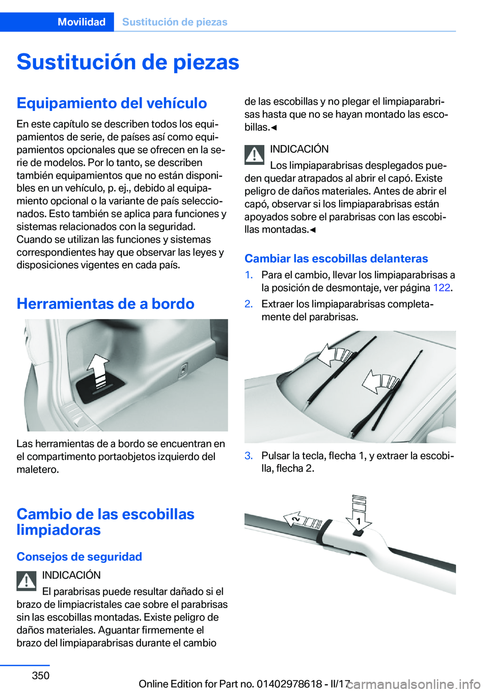 BMW 7 SERIES 2018  Manuales de Empleo (in Spanish) �S�u�s�t�i�t�u�c�i�