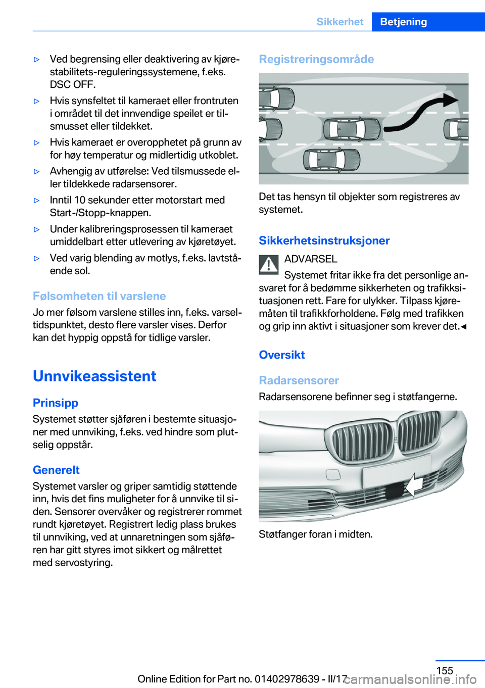 BMW 7 SERIES 2018  InstruksjonsbØker (in Norwegian) 'y�V�e�d� �b�e�g�r�e�n�s�i�n�g� �e�l�l�e�r� �d�e�a�k�t�i�v�e�r�i�n�g� �a�v� �k�j�