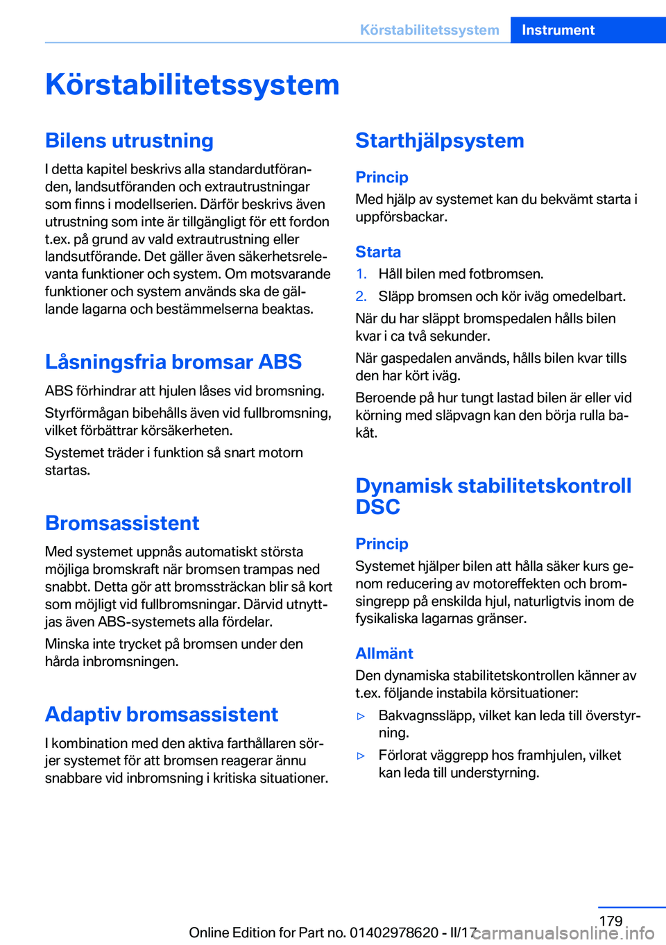 BMW 7 SERIES 2018  InstruktionsbÖcker (in Swedish) �K�