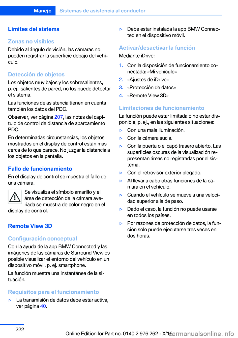 BMW 7 SERIES 2017  Manuales de Empleo (in Spanish)  L 