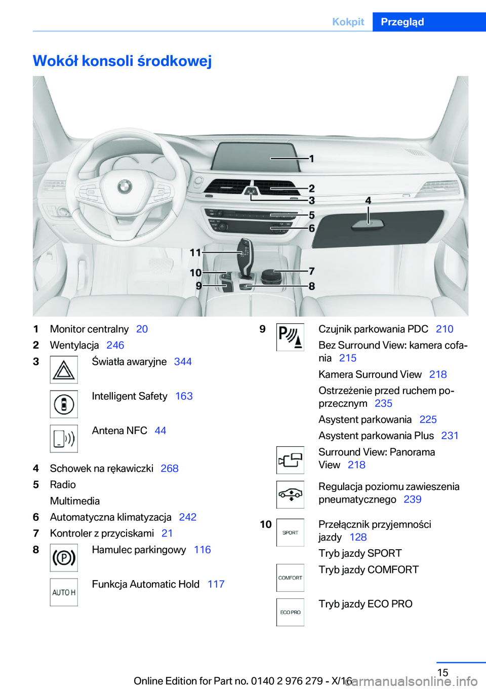 BMW 7 SERIES 2017  Instrukcja obsługi (in Polish) �W�o�k�