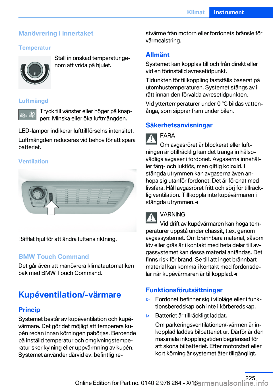 BMW 7 SERIES 2017  InstruktionsbÖcker (in Swedish) �M�a�n�