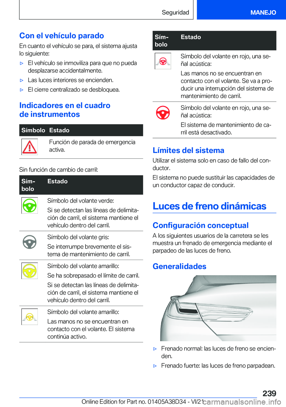 BMW 8 SERIES 2022  Manuales de Empleo (in Spanish) �C�o�n��e�l��v�e�h�