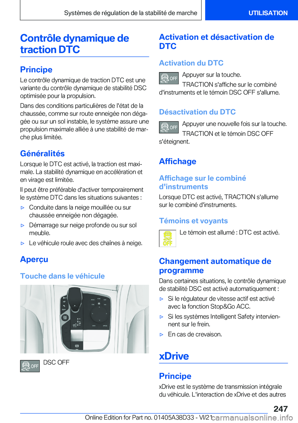 BMW 8 SERIES 2022  Notices Demploi (in French) �C�o�n�t�r�