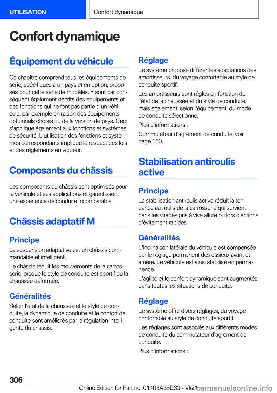 BMW 8 SERIES 2022  Notices Demploi (in French) �C�o�n�f�o�r�t��d�y�n�a�m�i�q�u�e�
