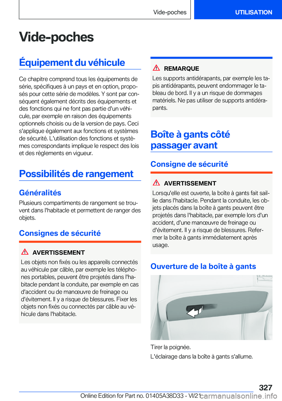 BMW 8 SERIES 2022  Notices Demploi (in French) �V�i�d�e�-�p�o�c�h�e�s�