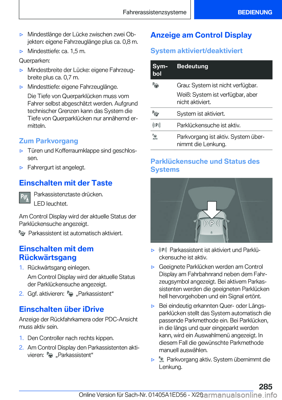 BMW 8 SERIES CONVERTIBLE 2021  Betriebsanleitungen (in German) x�M�i�n�d�e�s�t�l�