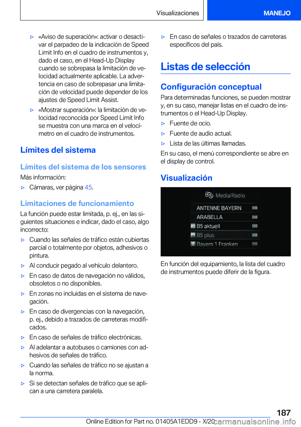 BMW 8 SERIES CONVERTIBLE 2021  Manuales de Empleo (in Spanish) x�«�A�v�i�s�o��d�e��s�u�p�e�r�a�c�i�