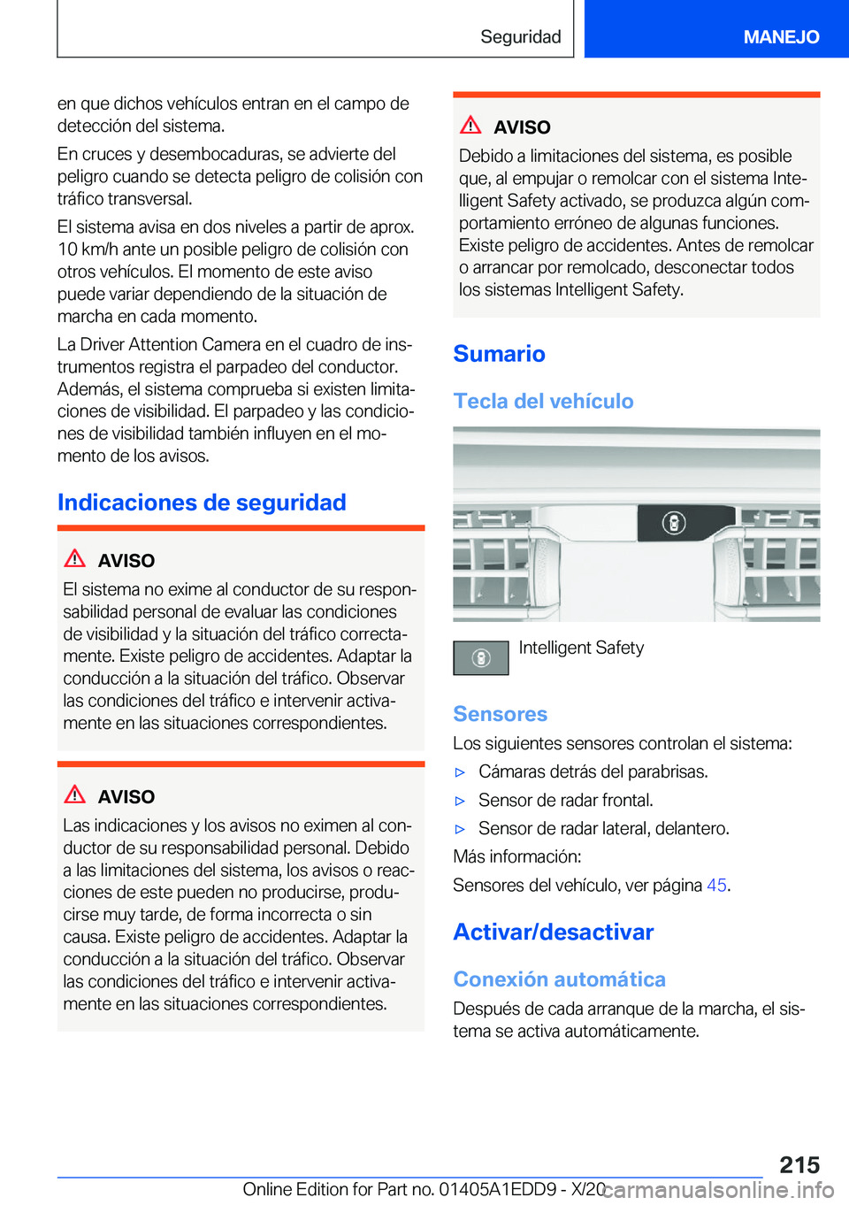 BMW 8 SERIES CONVERTIBLE 2021  Manuales de Empleo (in Spanish)  e n  q u e  d i c h o s  v e h 