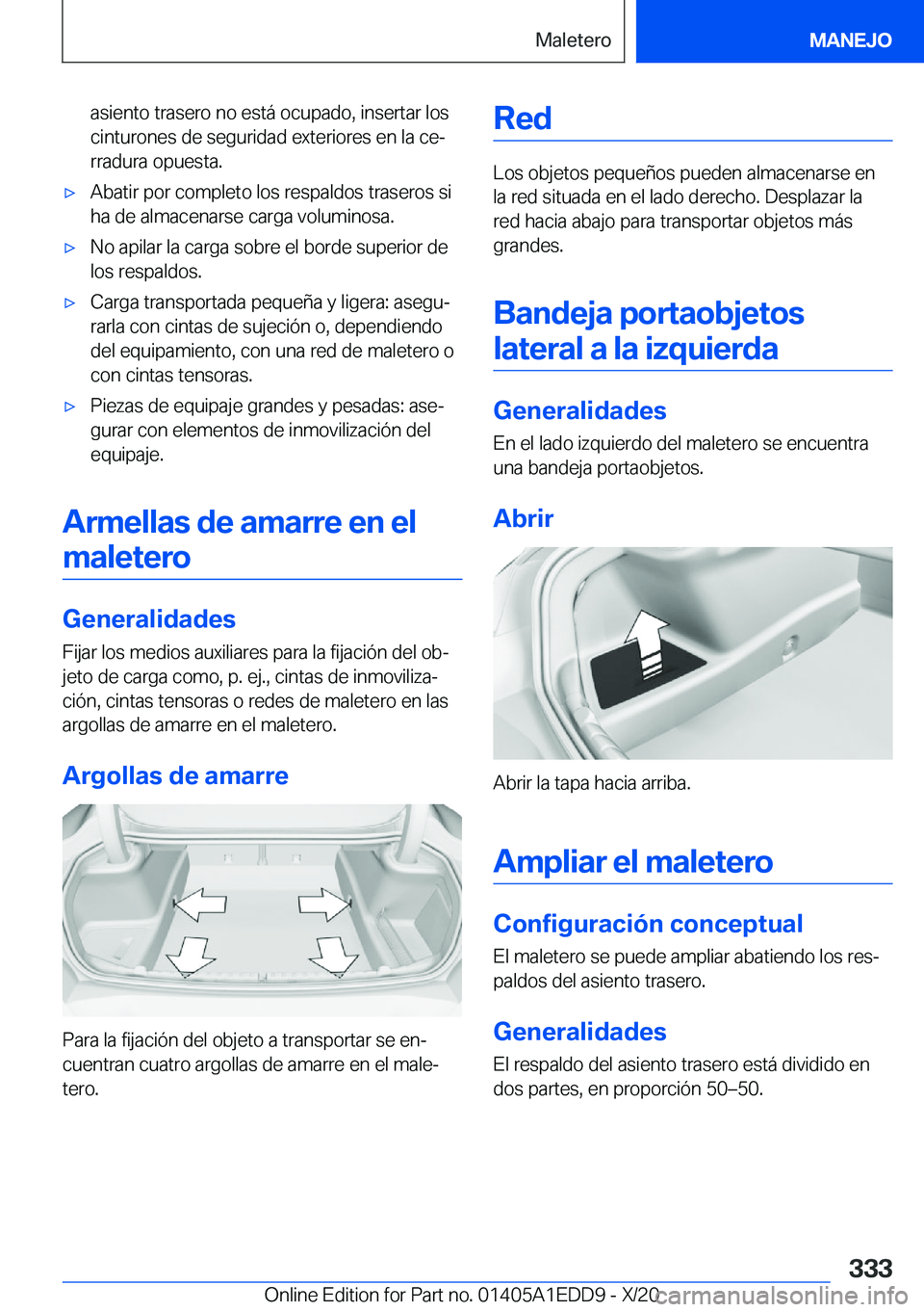 BMW 8 SERIES CONVERTIBLE 2021  Manuales de Empleo (in Spanish)  a s i e n t o  t r a s e r o  n o  e s t 