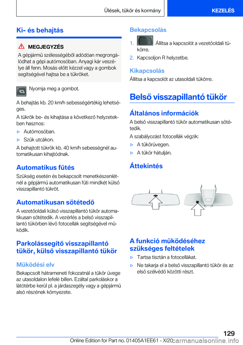 BMW 8 SERIES CONVERTIBLE 2021  Kezelési útmutató (in Hungarian) �K�i�-��