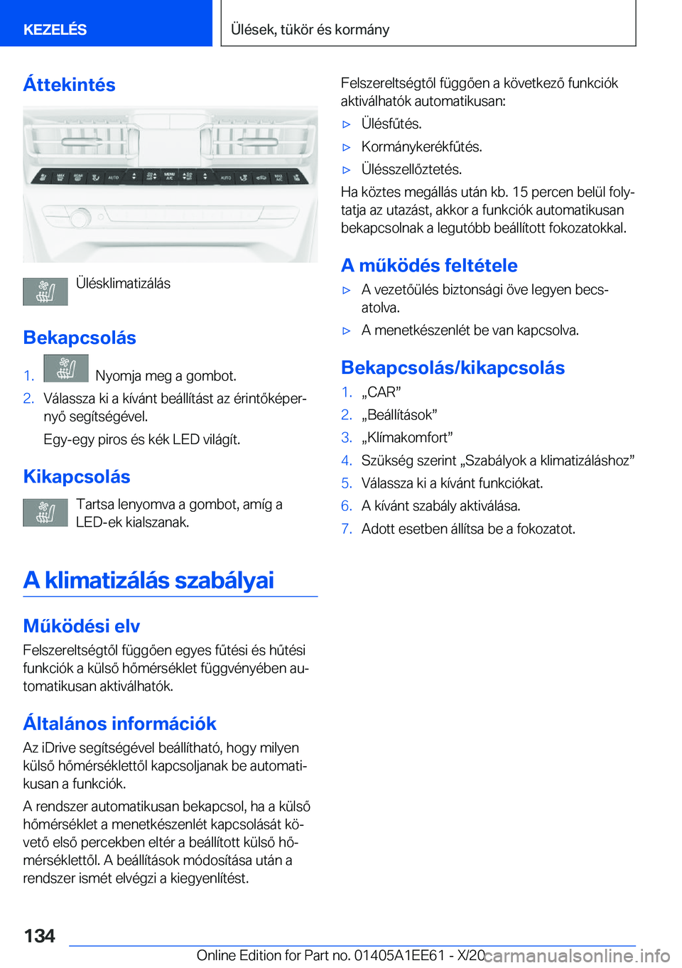 BMW 8 SERIES CONVERTIBLE 2021  Kezelési útmutató (in Hungarian) �