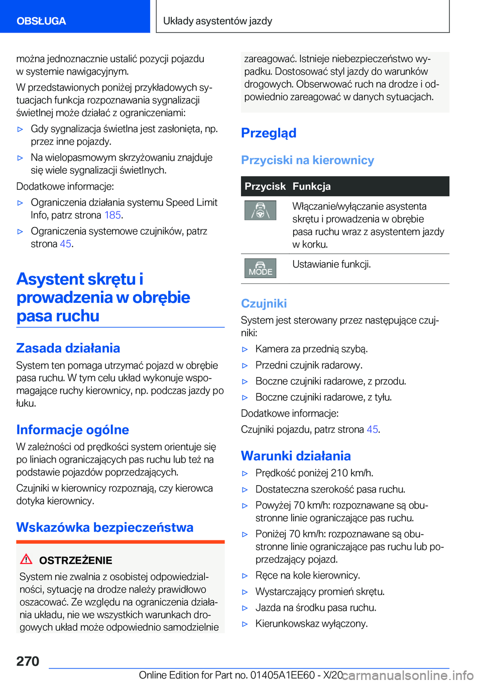BMW 8 SERIES CONVERTIBLE 2021  Instrukcja obsługi (in Polish) �m�o9�n�a��j�e�d�n�o�z�n�a�c�z�n�i�e��u�s�t�a�l�i�