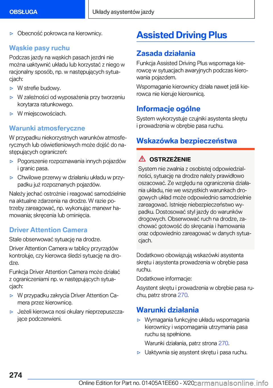 BMW 8 SERIES CONVERTIBLE 2021  Instrukcja obsługi (in Polish) 'x�O�b�e�c�n�o�