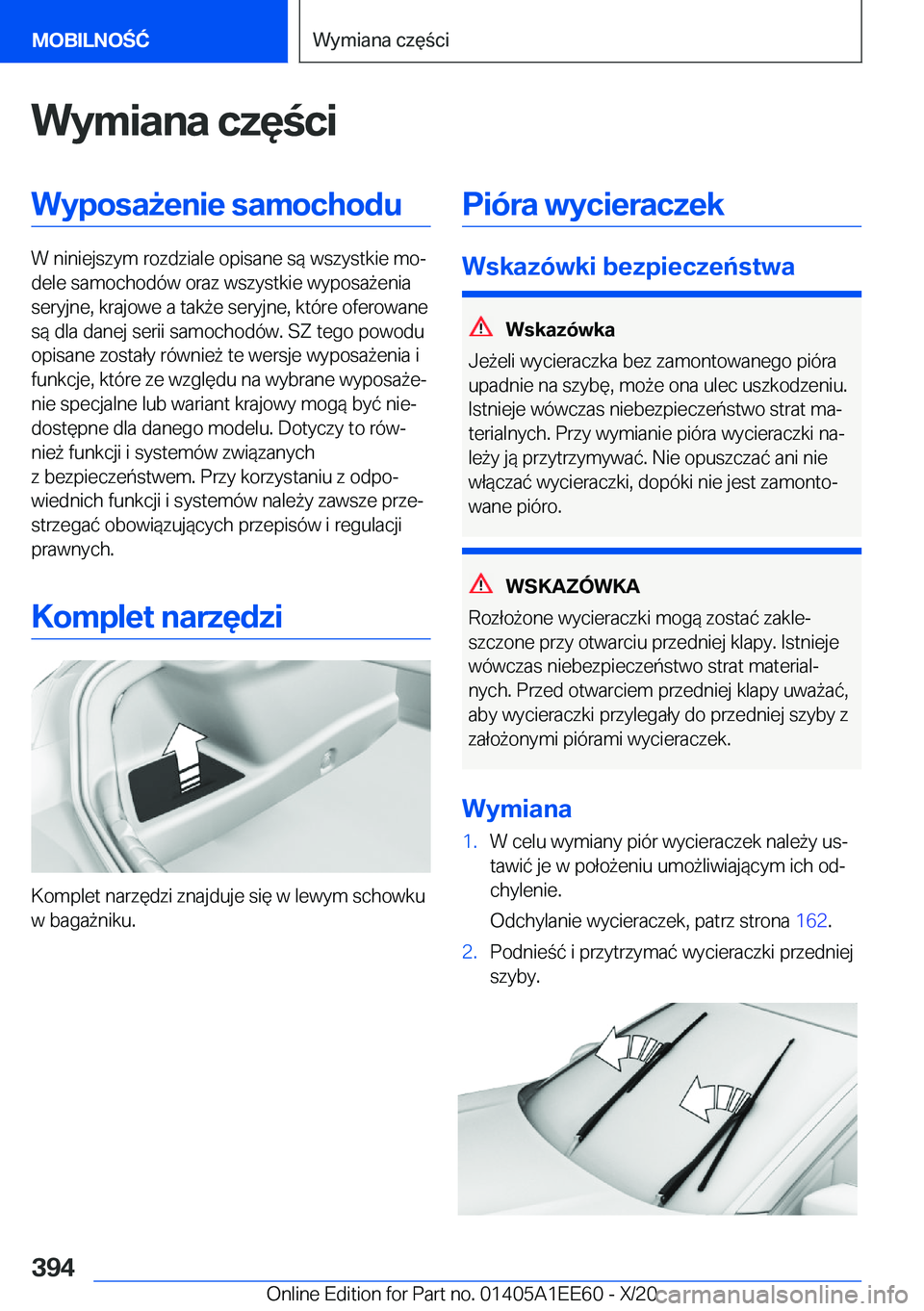 BMW 8 SERIES CONVERTIBLE 2021  Instrukcja obsługi (in Polish) �W�y�m�i�a�n�a��c�z�