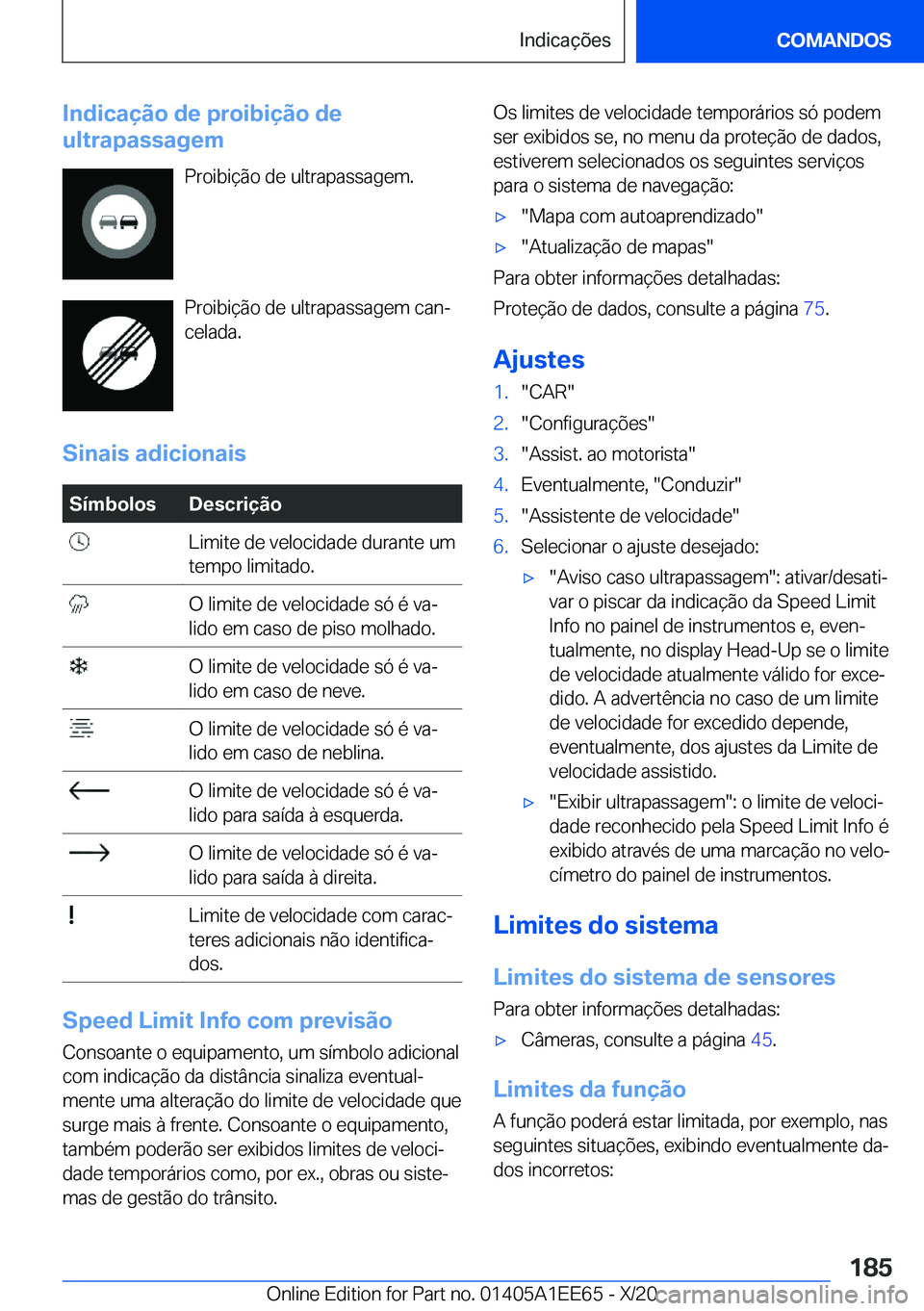BMW 8 SERIES CONVERTIBLE 2021  Manual do condutor (in Portuguese) �I�n�d�i�c�a�
