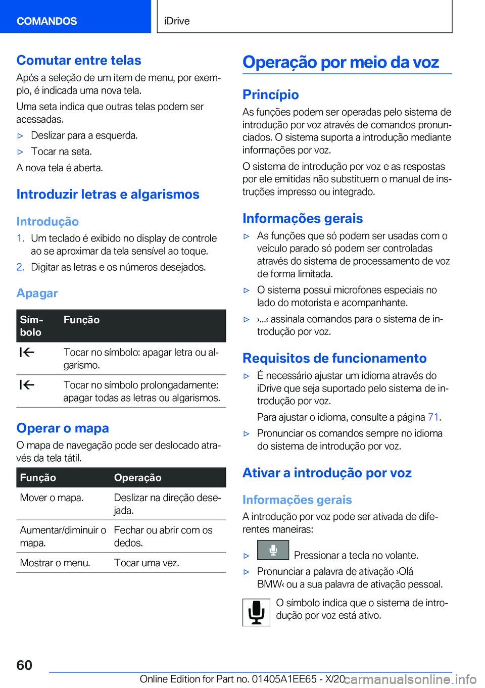 BMW 8 SERIES CONVERTIBLE 2021  Manual do condutor (in Portuguese) �C�o�m�u�t�a�r��e�n�t�r�e��t�e�l�a�s
�A�p�ó�s��a��s�e�l�e�