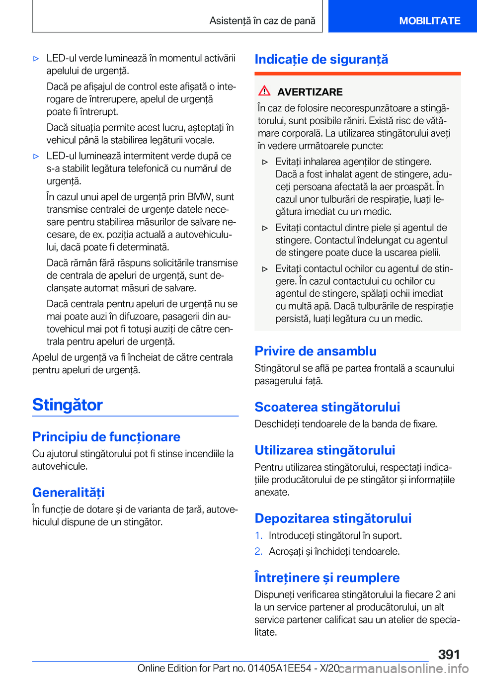 BMW 8 SERIES CONVERTIBLE 2021  Ghiduri De Utilizare (in Romanian) 'x�L�E�D�-�u�l��v�e�r�d�e��l�u�m�i�n�e�a�z�ă��
