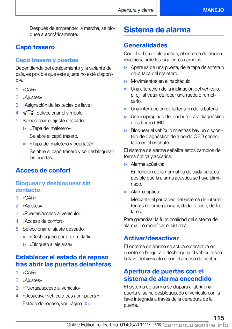 BMW 8 SERIES COUPE 2021  Manuales de Empleo (in Spanish) �D�e�s�p�u�
