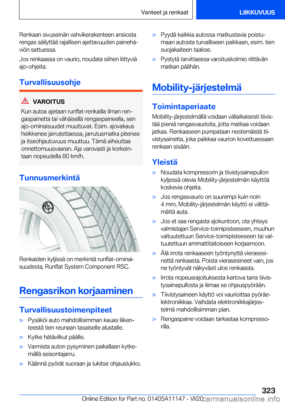 BMW 8 SERIES COUPE 2021  Omistajan Käsikirja (in Finnish) �R�e�n�k�a�a�n��s�i�v�u�s�e�i�n�