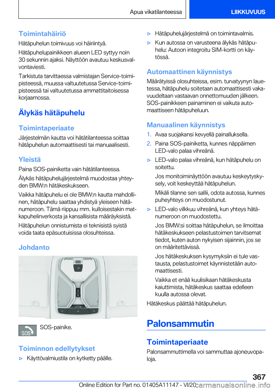 BMW 8 SERIES COUPE 2021  Omistajan Käsikirja (in Finnish) �T�o�i�m�i�n�t�a�h�