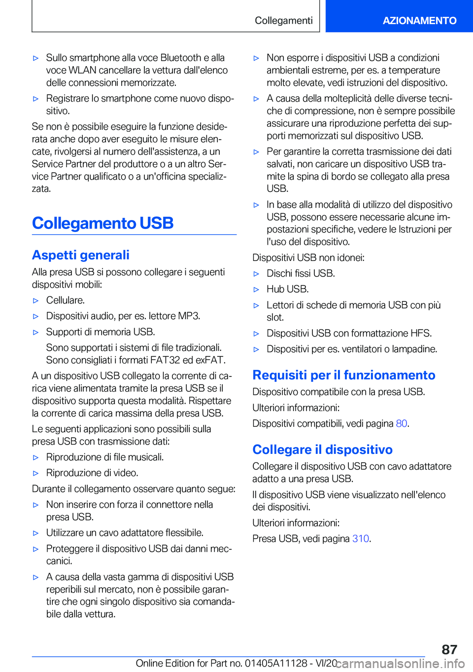 BMW 8 SERIES COUPE 2021  Libretti Di Uso E manutenzione (in Italian) 'x�S�u�l�l�o��s�m�a�r�t�p�h�o�n�e��a�l�l�a��v�o�c�e��B�l�u�e�t�o�o�t�h��e��a�l�l�a�v�o�c�e��W�L�A�N��c�a�n�c�e�l�l�a�r�e��l�a��v�e�t�t�u�r�a��d�a�l�l�'�e�l�e�n�c�o�d�e�l�l�e��c�o�n