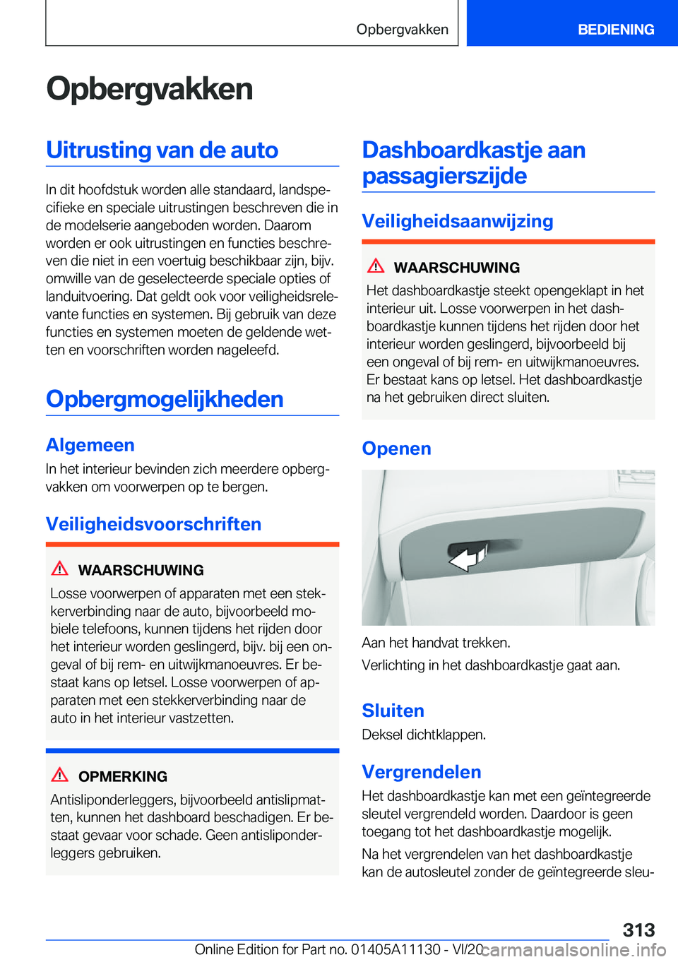 BMW 8 SERIES COUPE 2021  Instructieboekjes (in Dutch) �O�p�b�e�r�g�v�a�k�k�e�n�U�i�t�r�u�s�t�i�n�g��v�a�n��d�e��a�u�t�o
�I�n��d�i�t��h�o�o�f�d�s�t�u�k��w�o�r�d�e�n��a�l�l�e��s�t�a�n�d�a�a�r�d�,��l�a�n�d�s�p�ej�c�i�f�i�e�k�e��e�n��s�p�e�c�i�a�