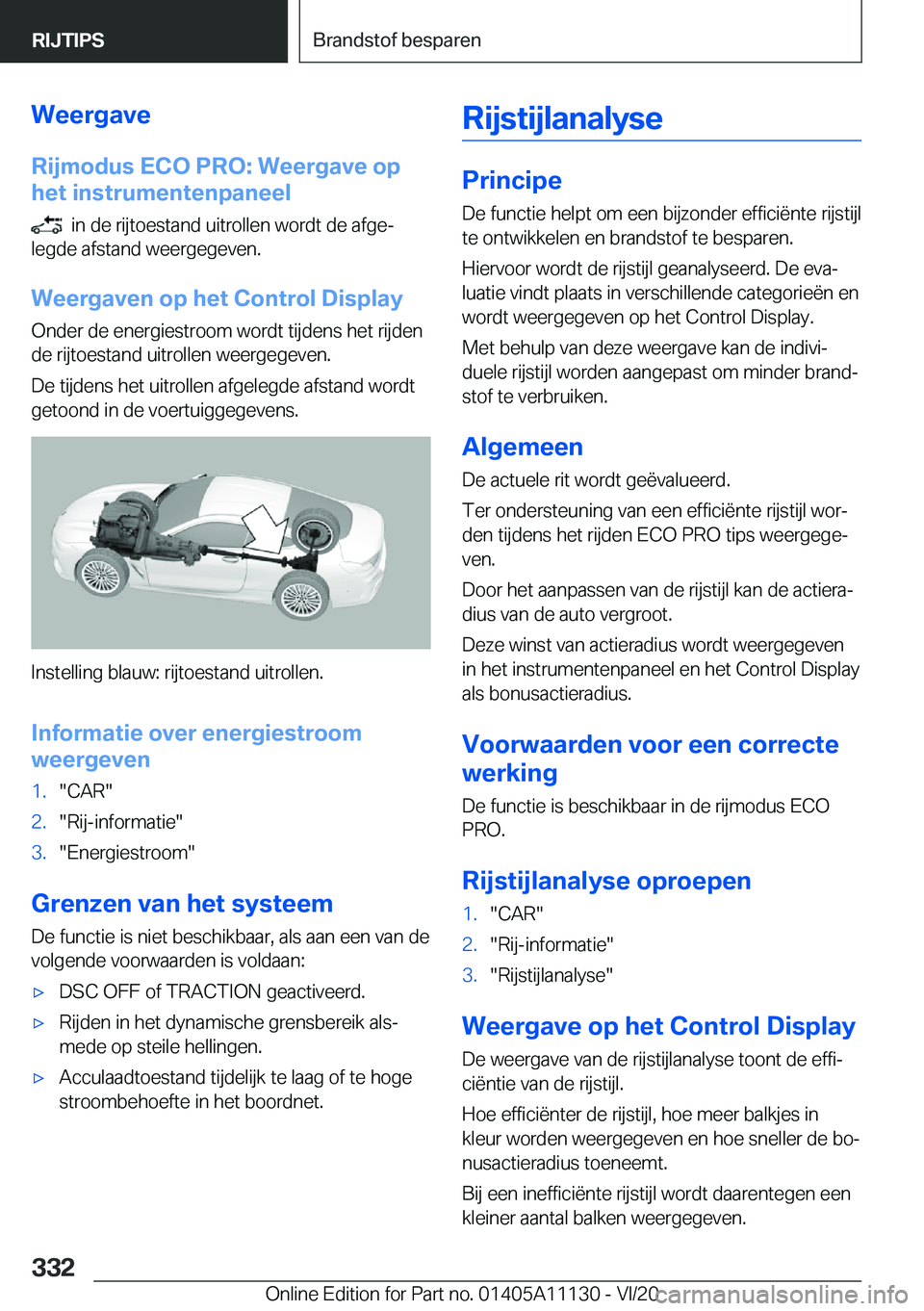 BMW 8 SERIES COUPE 2021  Instructieboekjes (in Dutch) �W�e�e�r�g�a�v�e�R�i�j�m�o�d�u�s��E�C�O��P�R�O�:��W�e�e�r�g�a�v�e��o�p
�h�e�t��i�n�s�t�r�u�m�e�n�t�e�n�p�a�n�e�e�l
���i�n��d�e��r�i�j�t�o�e�s�t�a�n�d��u�i�t�r�o�l�l�e�n��w�o�r�d�t��d�e��a