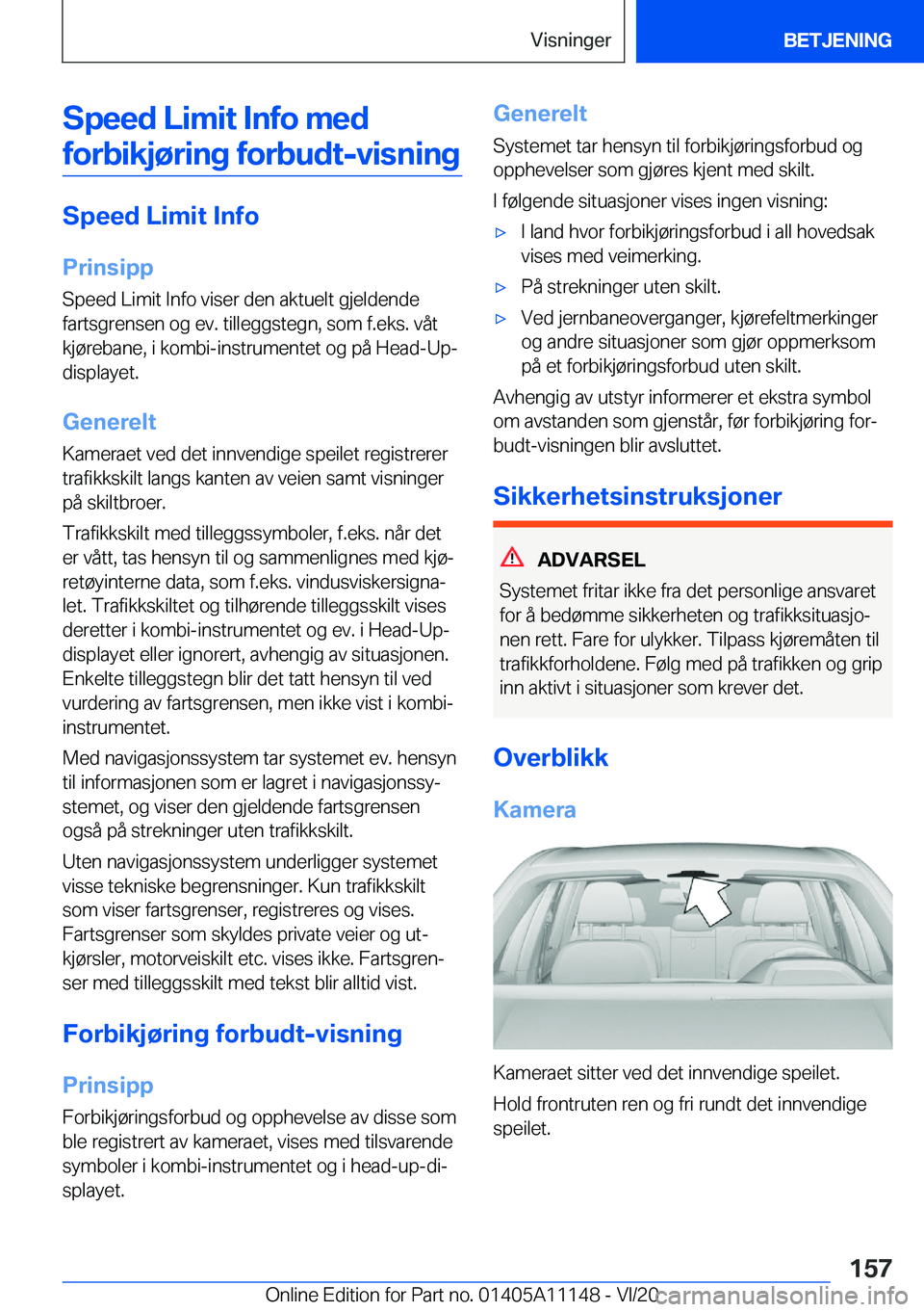 BMW 8 SERIES COUPE 2021  InstruksjonsbØker (in Norwegian) �S�p�e�e�d��L�i�m�i�t��I�n�f�o��m�e�d�f�o�r�b�i�k�j�