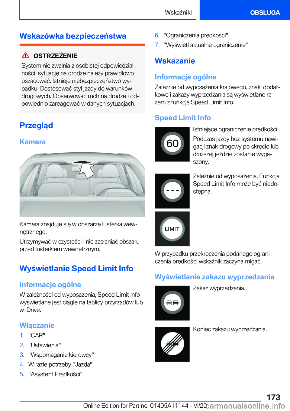BMW 8 SERIES COUPE 2021  Instrukcja obsługi (in Polish) �W�s�k�a�z�