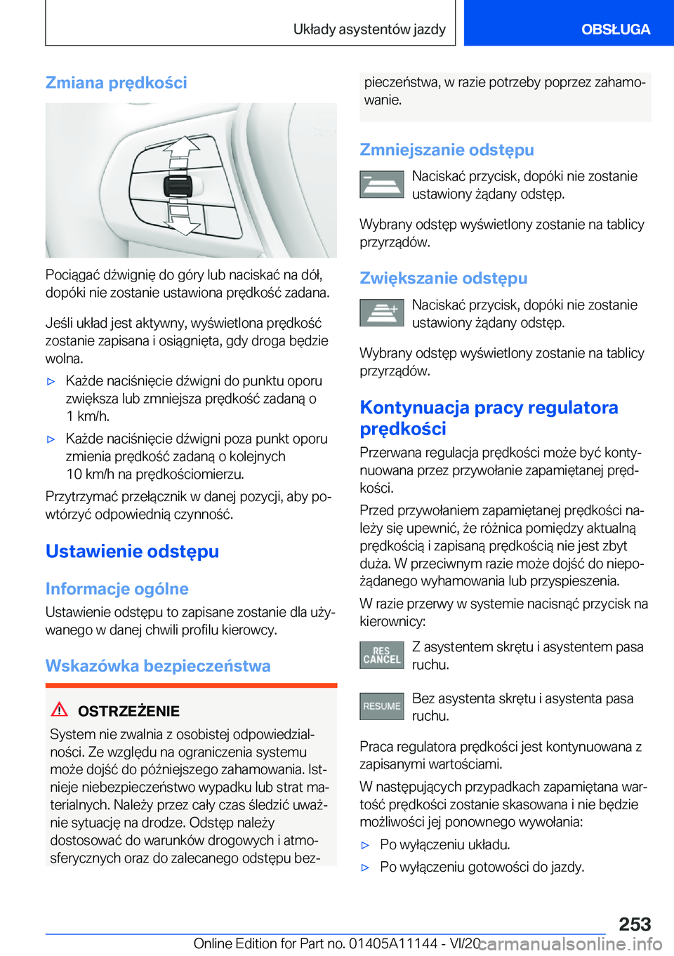 BMW 8 SERIES COUPE 2021  Instrukcja obsługi (in Polish) �Z�m�i�a�n�a��p�r�