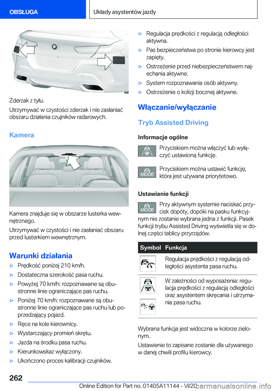 BMW 8 SERIES COUPE 2021  Instrukcja obsługi (in Polish) �Z�d�e�r�z�a�k��z��t�y�ł�u�.
�U�t�r�z�y�m�y�w�a�