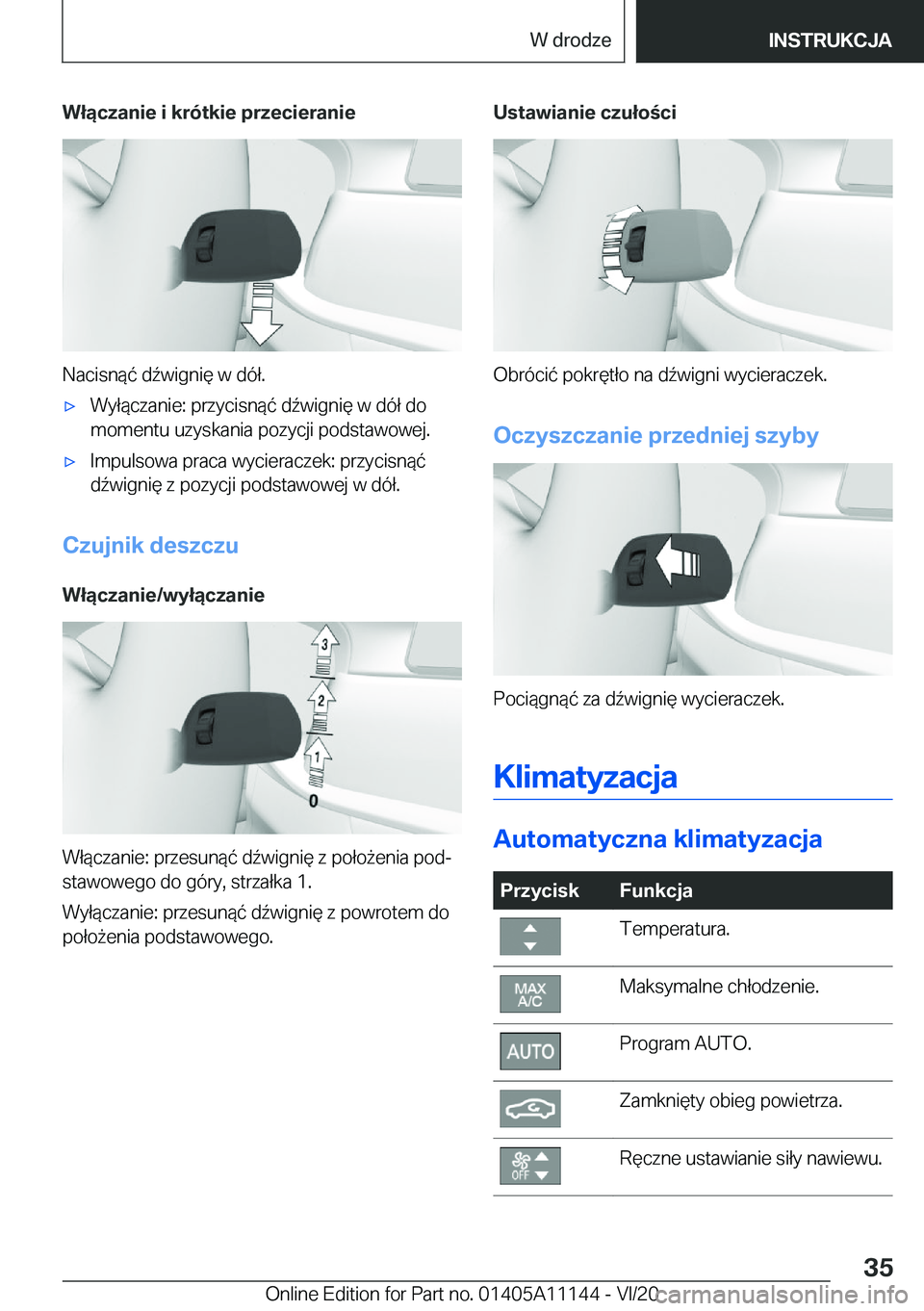 BMW 8 SERIES COUPE 2021  Instrukcja obsługi (in Polish) �W�ł�ą�c�z�a�n�i�e��i��k�r�