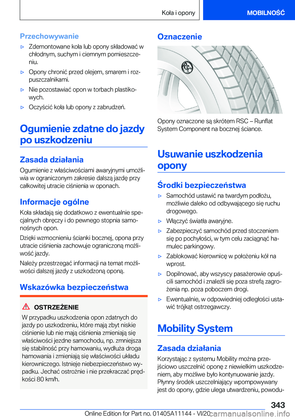 BMW 8 SERIES COUPE 2021  Instrukcja obsługi (in Polish) �P�r�z�e�c�h�o�w�y�w�a�n�i�e'x�Z�d�e�m�o�n�t�o�w�a�n�e��k�o�ł�a��l�u�b��o�p�o�n�y��s�k�ł�a�d�o�w�a�