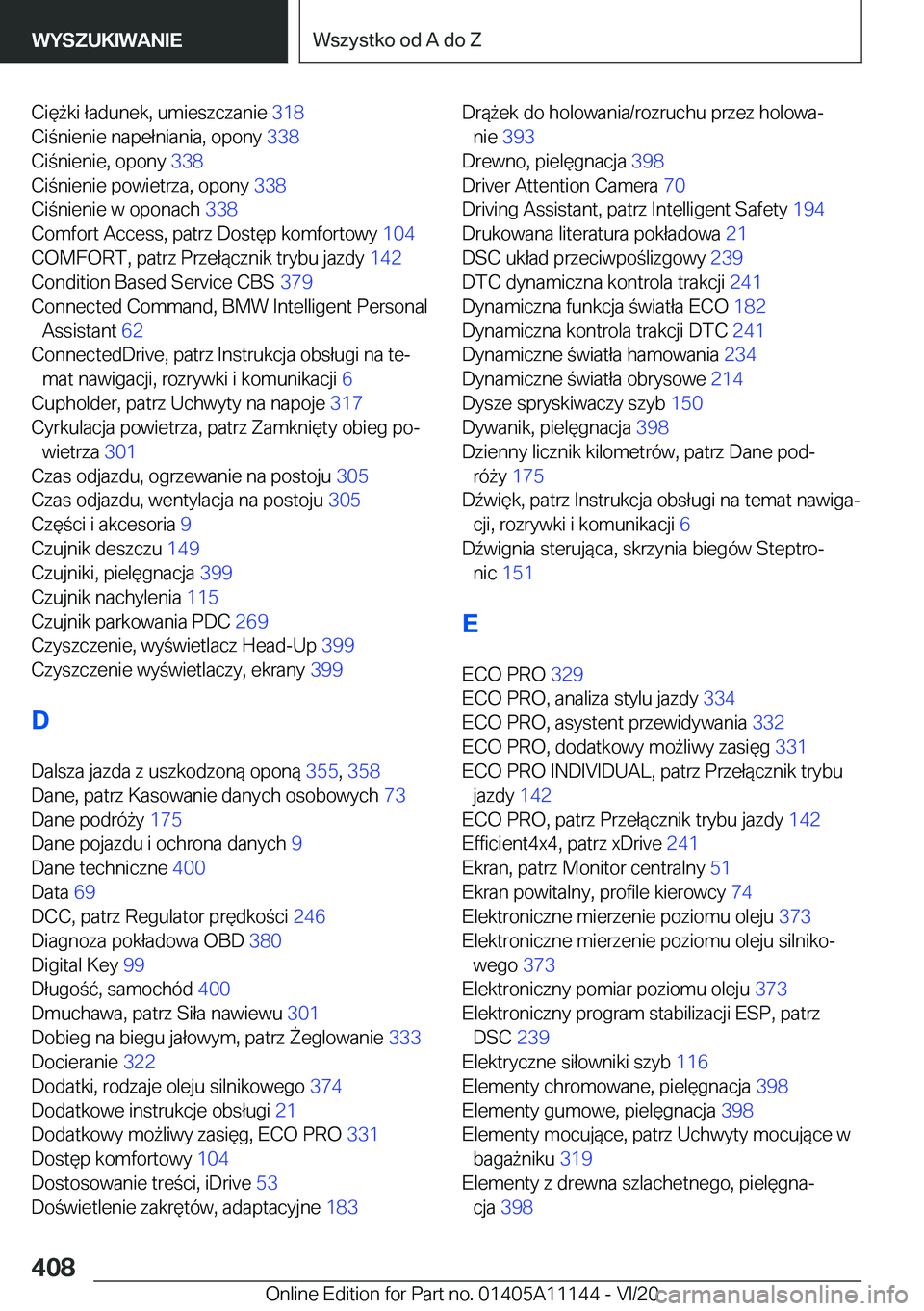 BMW 8 SERIES COUPE 2021  Instrukcja obsługi (in Polish) �C�i�