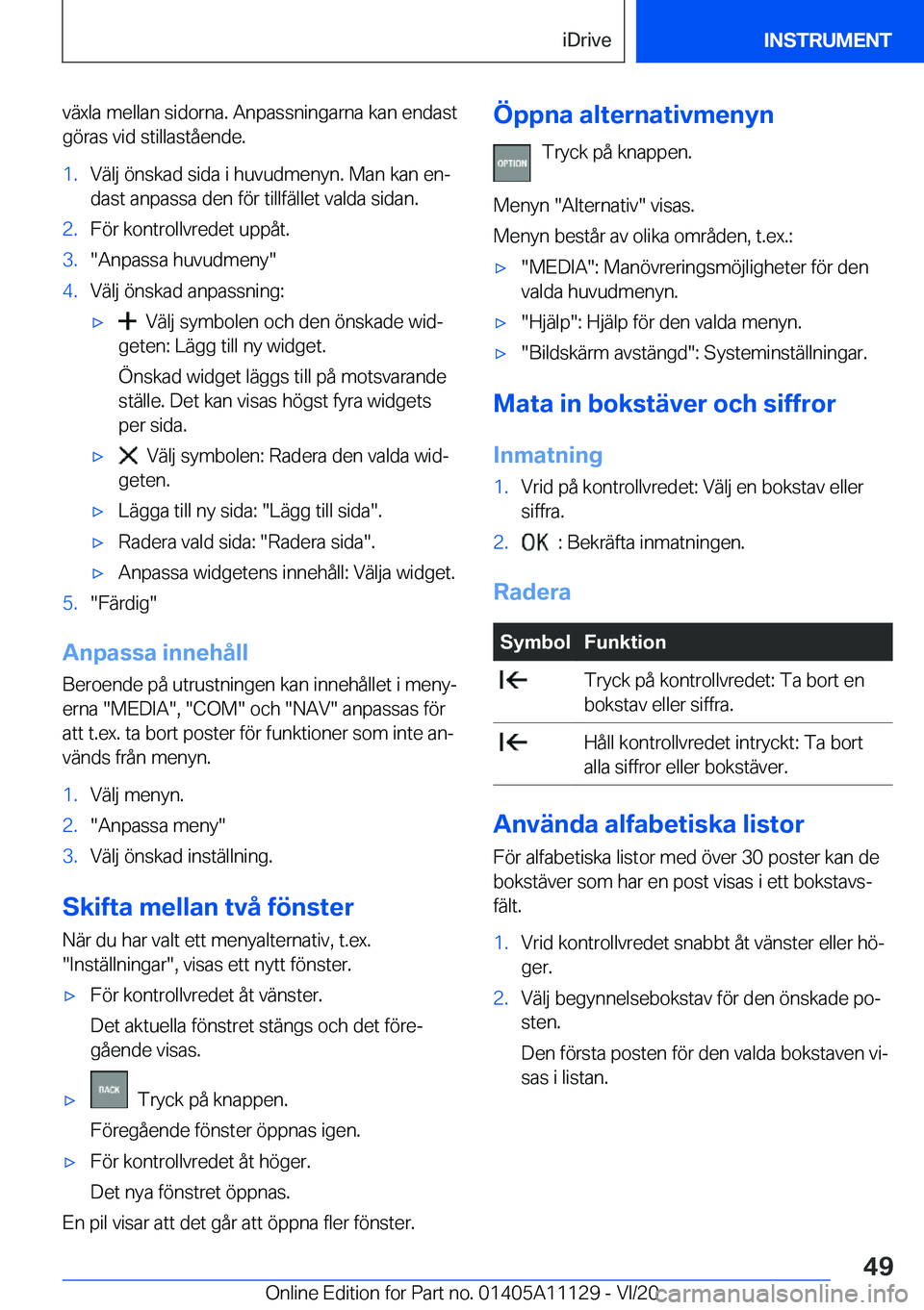 BMW 8 SERIES COUPE 2021  InstruktionsbÖcker (in Swedish) �v�ä�x�l�a��m�e�l�l�a�n��s�i�d�o�r�n�a�.��A�n�p�a�s�s�n�i�n�g�a�r�n�a��k�a�n��e�n�d�a�s�t
�g�