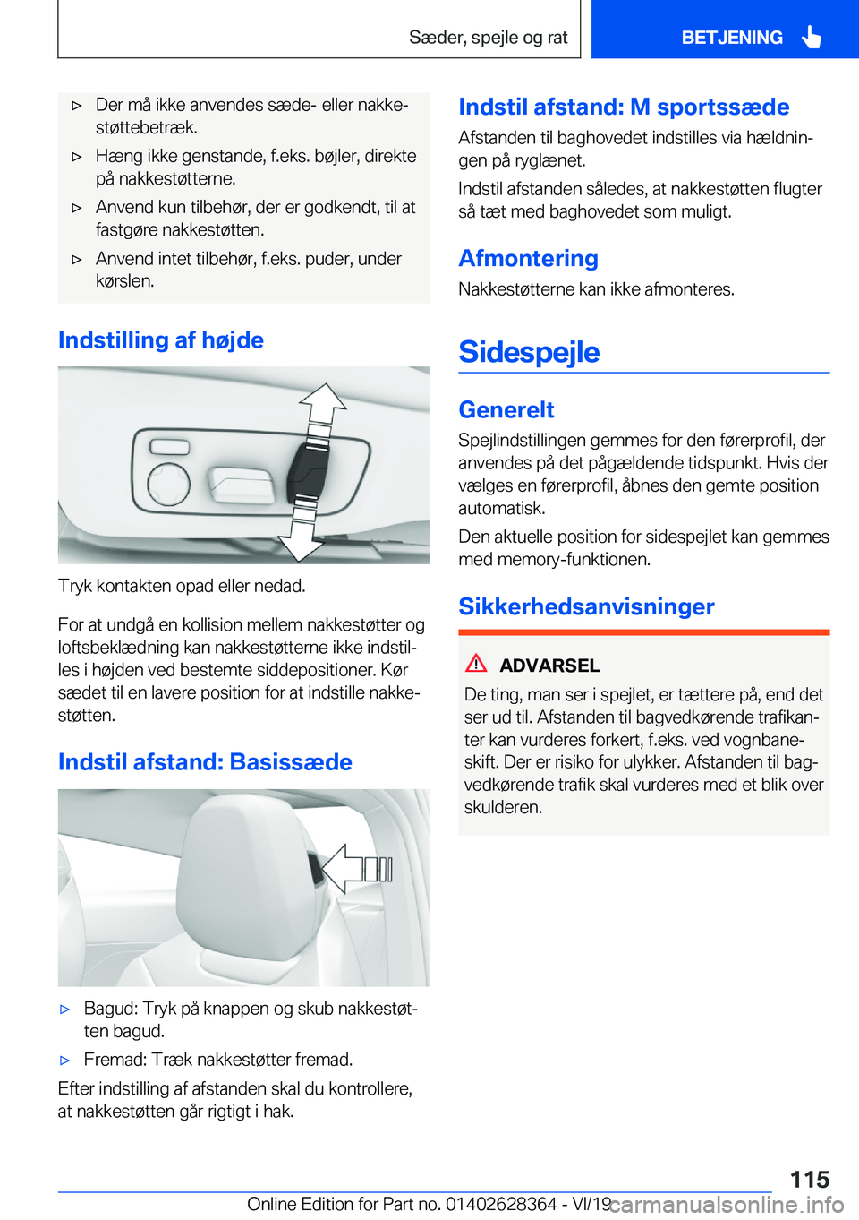 BMW 8 SERIES COUPE 2020  InstruktionsbØger (in Danish) 'x�D�e�r��m�å��i�k�k�e��a�n�v�e�n�d�e�s��s�æ�d�e�-��e�l�l�e�r��n�a�k�k�ej�s�t�