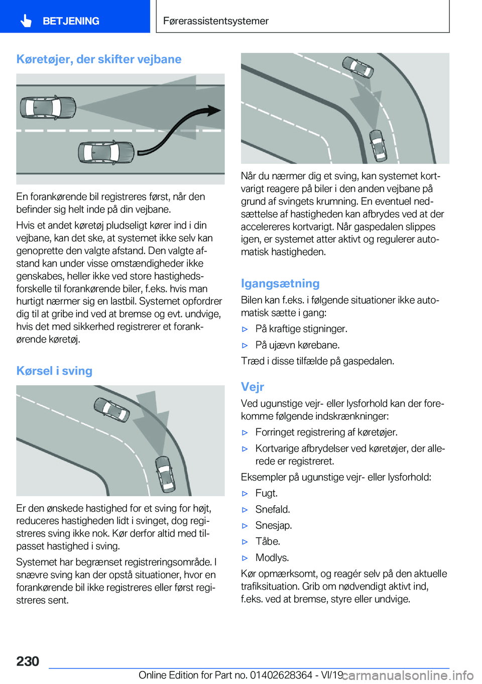 BMW 8 SERIES COUPE 2020  InstruktionsbØger (in Danish) �K�
