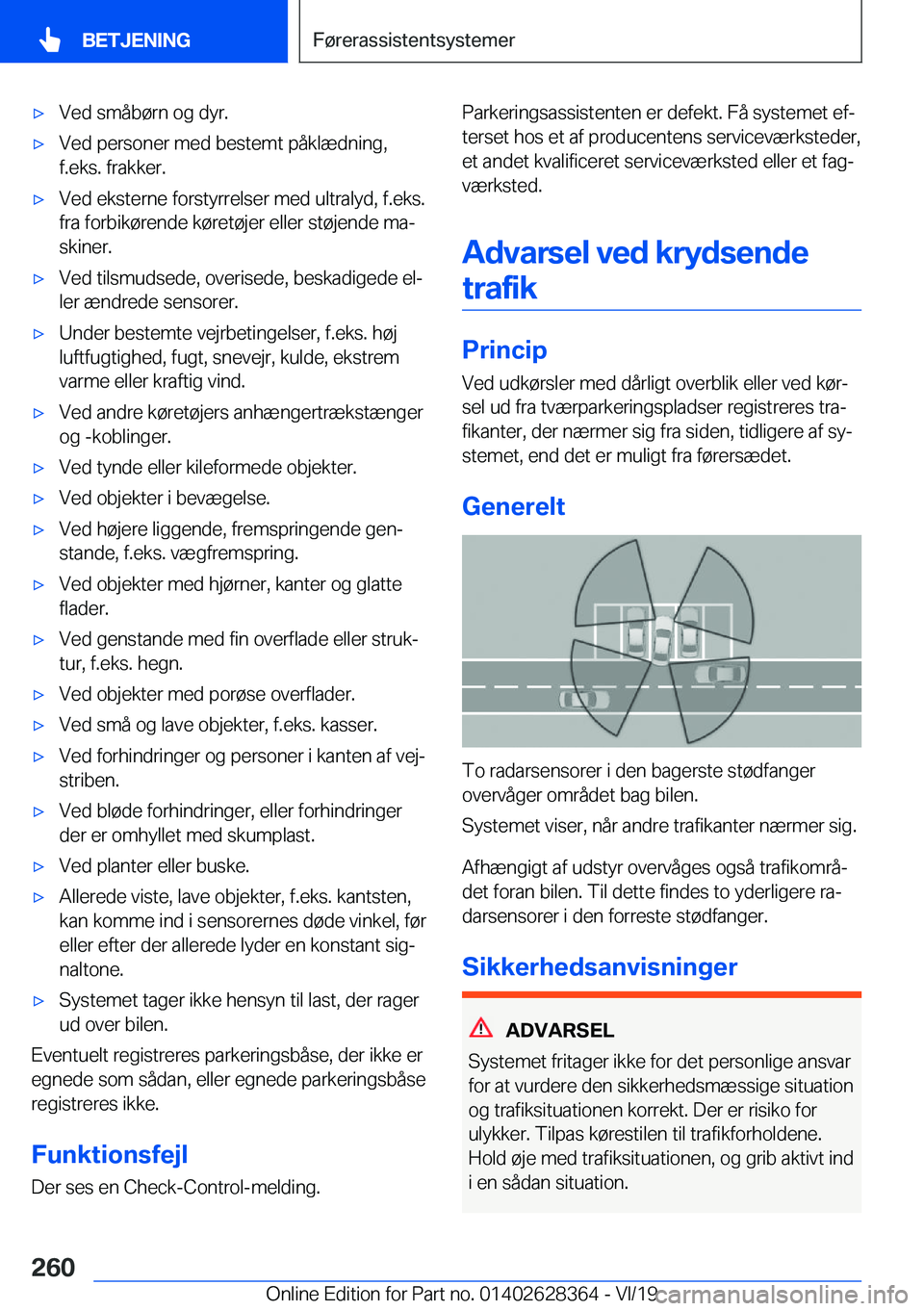 BMW 8 SERIES COUPE 2020  InstruktionsbØger (in Danish) 'x�V�e�d��s�m�å�b�