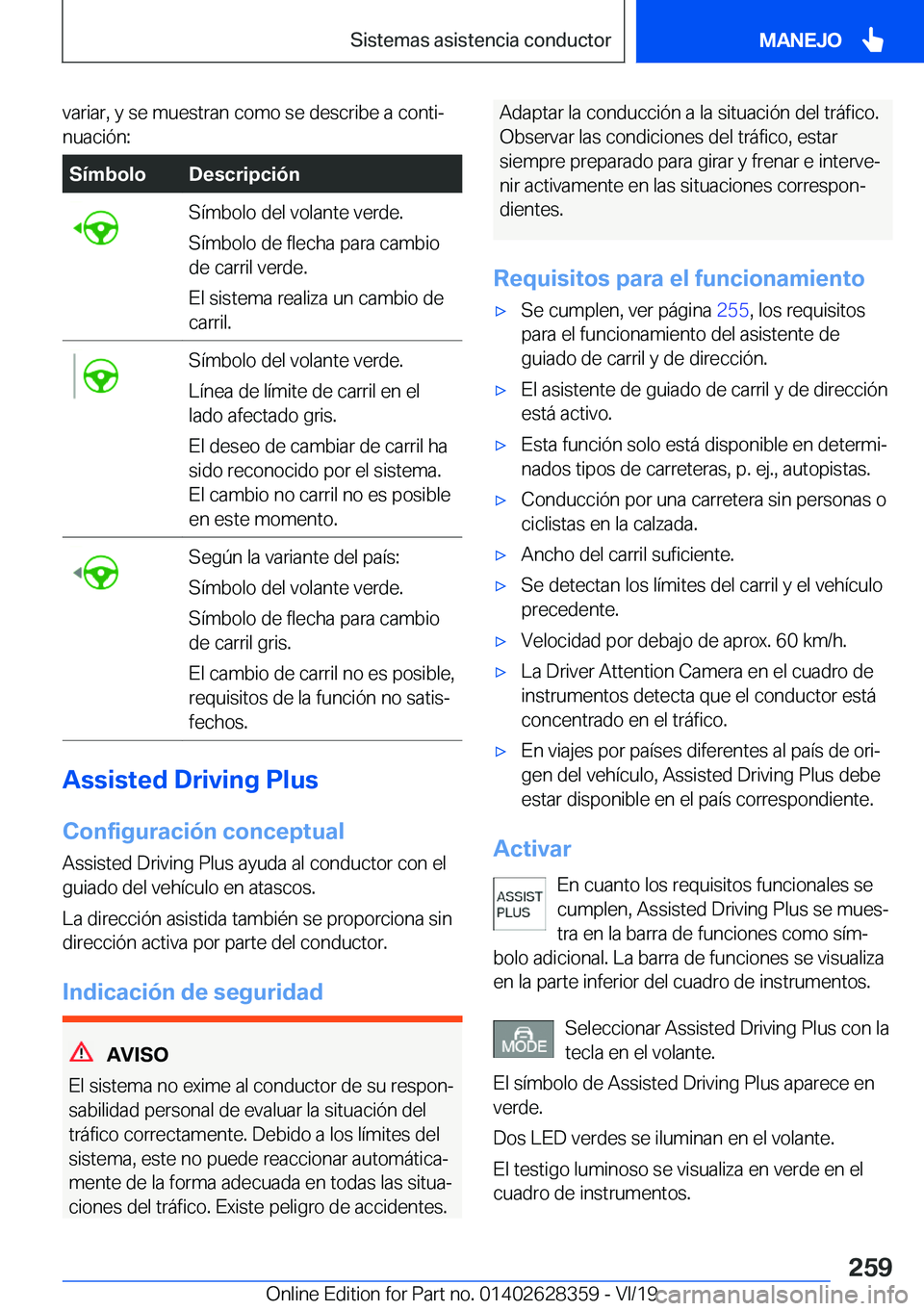 BMW 8 SERIES COUPE 2020  Manuales de Empleo (in Spanish) �v�a�r�i�a�r�,��y��s�e��m�u�e�s�t�r�a�n��c�o�m�o��s�e��d�e�s�c�r�i�b�e��a��c�o�n�t�iª�n�u�a�c�i�