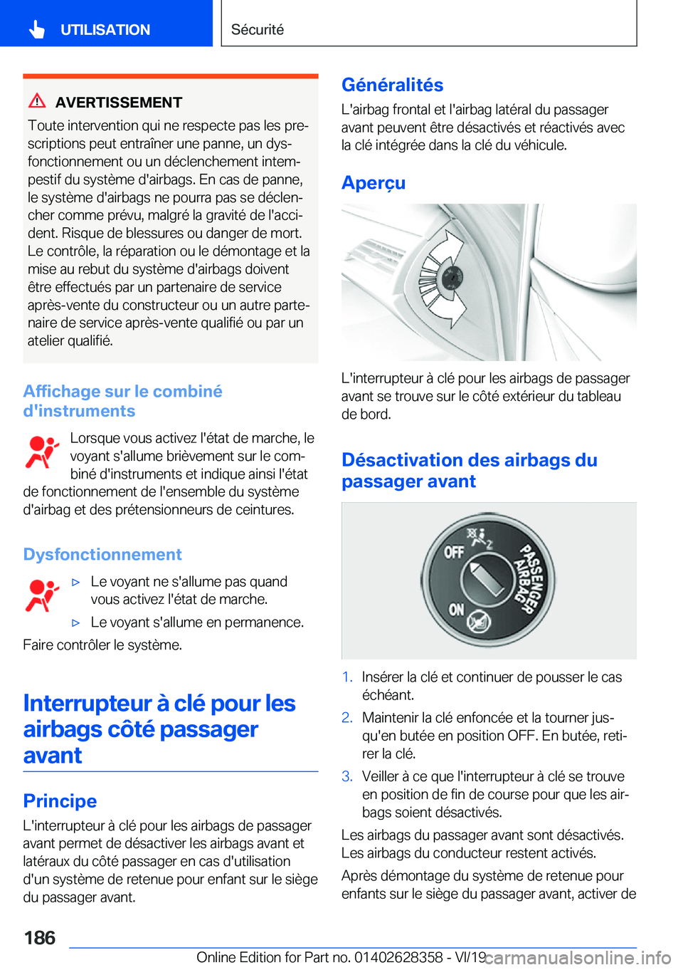 BMW 8 SERIES COUPE 2020  Notices Demploi (in French) �A�V�E�R�T�I�S�S�E�M�E�N�T
�T�o�u�t�e��i�n�t�e�r�v�e�n�t�i�o�n��q�u�i��n�e��r�e�s�p�e�c�t�e��p�a�s��l�e�s��p�r�ej
�s�c�r�i�p�t�i�o�n�s��p�e�u�t��e�n�t�r�a�