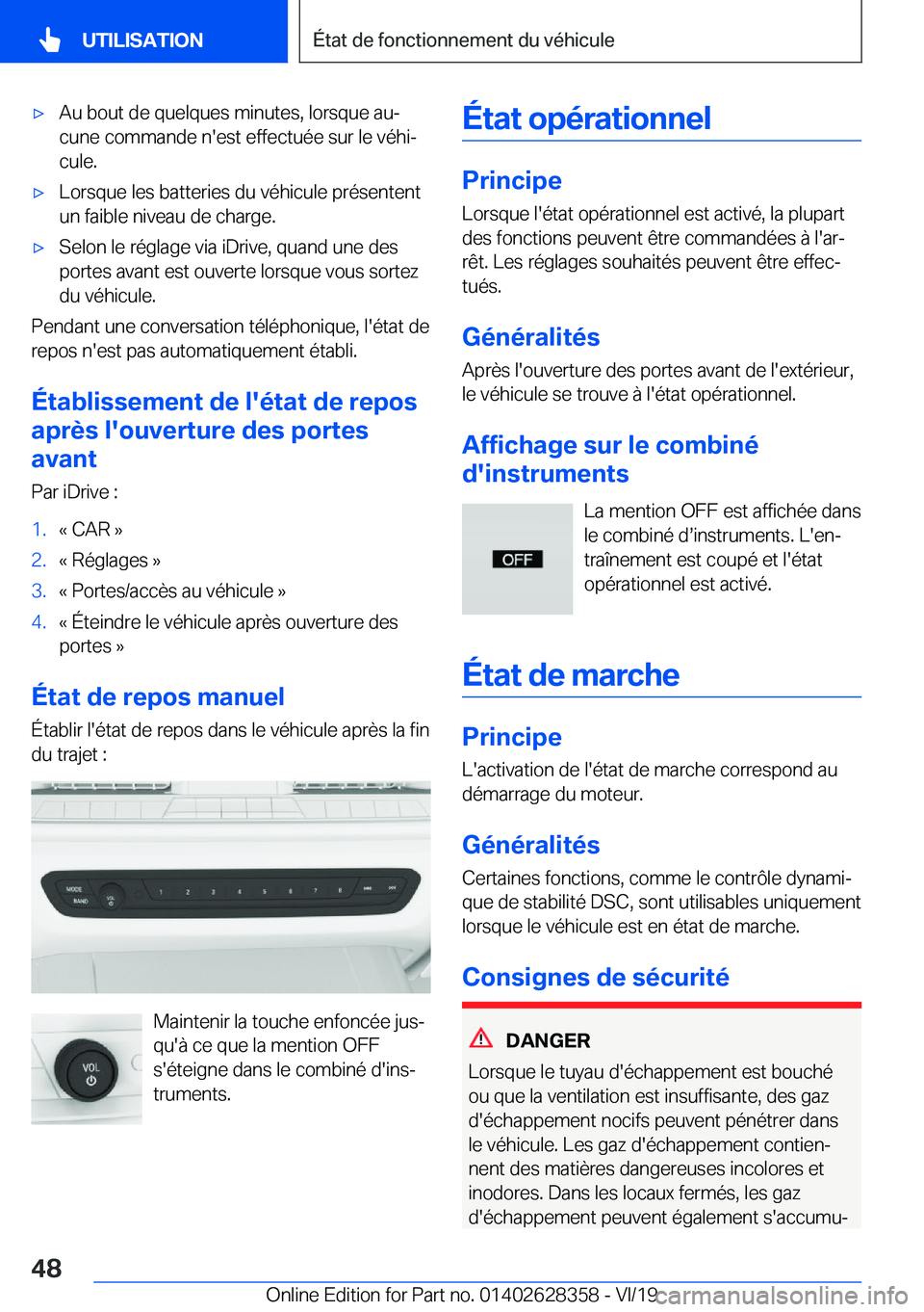 BMW 8 SERIES COUPE 2020  Notices Demploi (in French) 'x�A�u��b�o�u�t��d�e��q�u�e�l�q�u�e�s��m�i�n�u�t�e�s�,��l�o�r�s�q�u�e��a�uj�c�u�n�e��c�o�m�m�a�n�d�e��n�'�e�s�t��e�f�f�e�c�t�u�é�e��s�u�r��l�e��v�é�h�ij�c�u�l�e�.'x�L�o�r�s