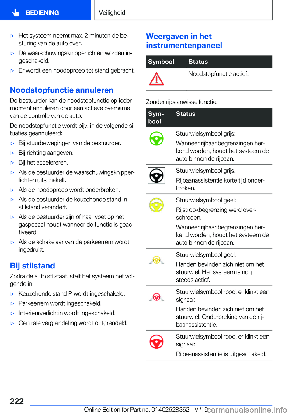 BMW 8 SERIES COUPE 2020  Instructieboekjes (in Dutch) 'x�H�e�t��s�y�s�t�e�e�m��n�e�e�m�t��m�a�x�.��2��m�i�n�u�t�e�n��d�e��b�ej
�s�t�u�r�i�n�g��v�a�n��d�e��a�u�t�o��o�v�e�r�.'x�D�e��w�a�a�r�s�c�h�u�w�i�n�g�s�k�n�i�p�p�e�r�l�i�c�h�t�e�
