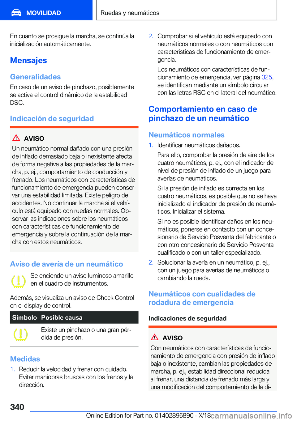 BMW 8 SERIES COUPE 2019  Manuales de Empleo (in Spanish) �E�n��c�u�a�n�t�o��s�e��p�r�o�s�i�g�u�e��l�a��m�a�r�c�h�a�,��s�e��c�o�n�t�i�n�