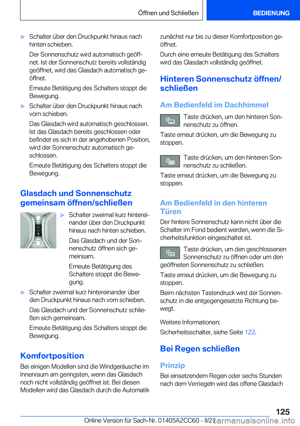 BMW 8 SERIES GRAN COUPE 2022  Betriebsanleitungen (in German) x�S�c�h�a�l�t�e�r��
