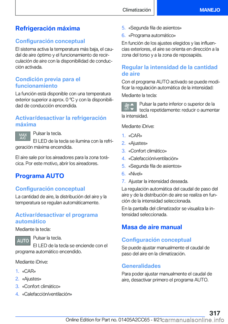 BMW 8 SERIES GRAN COUPE 2022  Manuales de Empleo (in Spanish) �R�e�f�r�i�g�e�r�a�c�i�