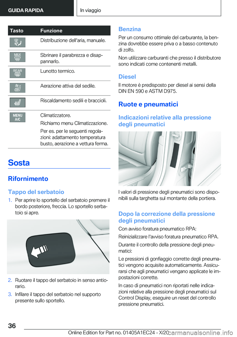 BMW 8 SERIES GRAN COUPE 2021  Libretti Di Uso E manutenzione (in Italian) �T�a�s�t�o�F�u�n�z�i�o�n�e�D�i�s�t�r�i�b�u�z�i�o�n�e��d�e�l�l�'�a�r�i�a�,��m�a�n�u�a�l�e�.�S�b�r�i�n�a�r�e��i�l��p�a�r�a�b�r�e�z�z�a��e��d�i�s�a�pª
�p�a�n�n�a�r�l�o�.�L�u�n�o�t�t�o��t�e�r