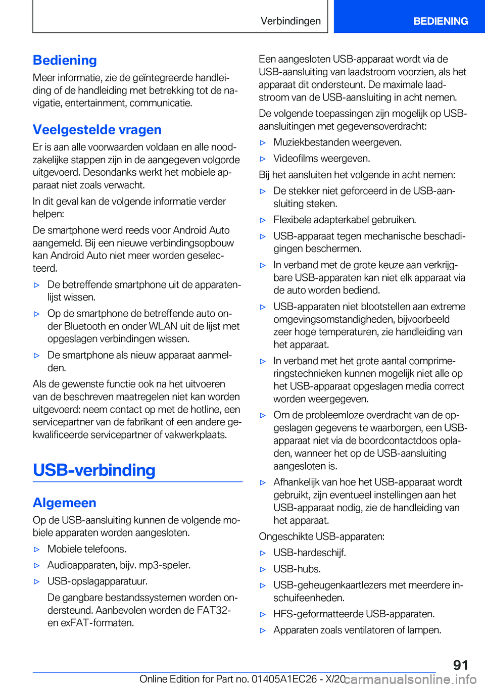BMW 8 SERIES GRAN COUPE 2021  Instructieboekjes (in Dutch) �B�e�d�i�e�n�i�n�g
�M�e�e�r��i�n�f�o�r�m�a�t�i�e�,��z�i�e��d�e��g�e�