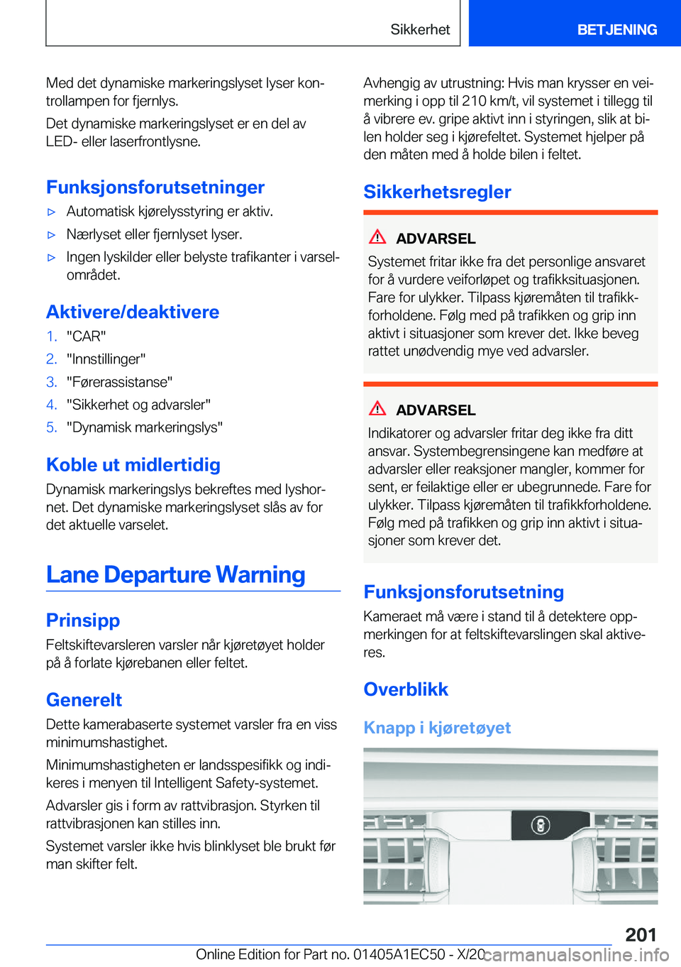 BMW 8 SERIES GRAN COUPE 2021  InstruksjonsbØker (in Norwegian) �M�e�d��d�e�t��d�y�n�a�m�i�s�k�e��m�a�r�k�e�r�i�n�g�s�l�y�s�e�t��l�y�s�e�r��k�o�nj�t�r�o�l�l�a�m�p�e�n��f�o�r��f�j�e�r�n�l�y�s�.
�D�e�t��d�y�n�a�m�i�s�k�e��m�a�r�k�e�r�i�n�g�s�l�y�s�e�t��e�